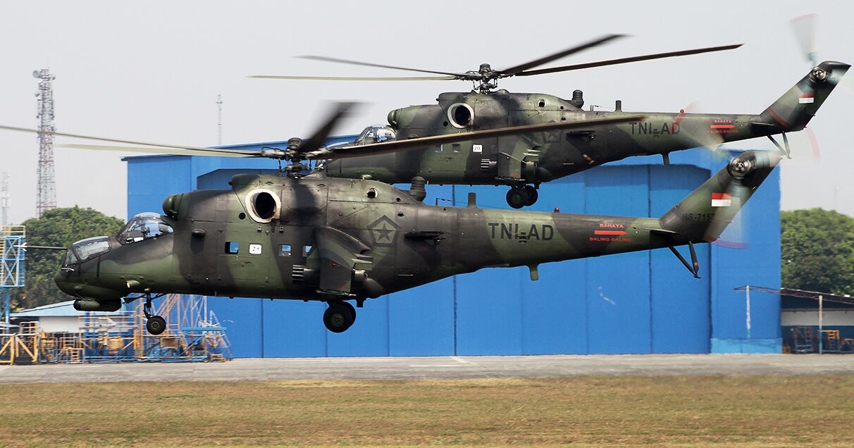 Indonesian Army Mi-35P Helicopters