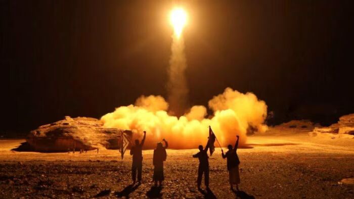 Ansurullah Coalition Ballistic Missile Launch