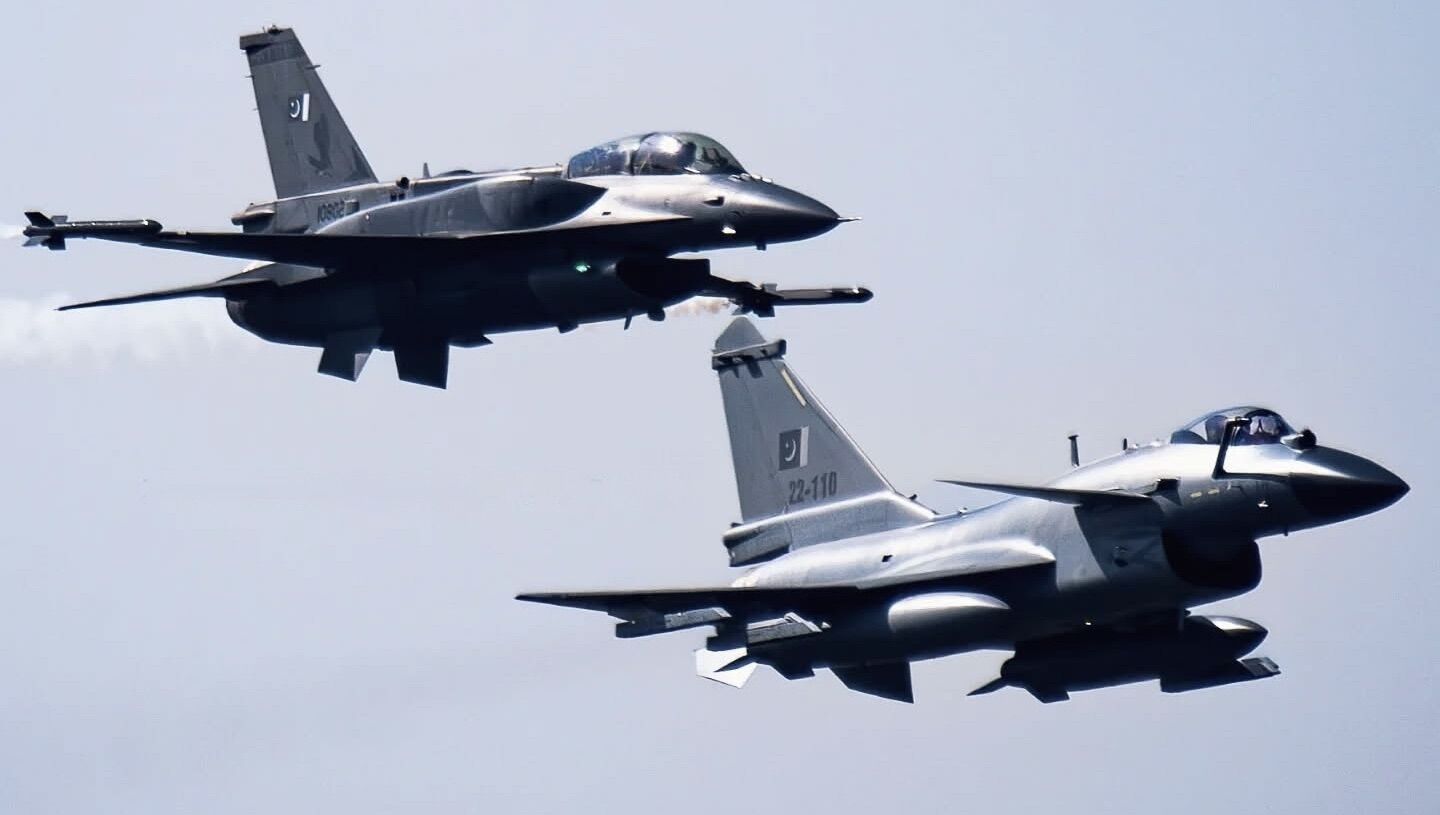 Pakistan Air Force F-16 Led by J-10C