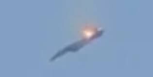 U.S. Air Force F-15E Crashing Near the Kuwaiti-Iraqi Border After Suspected Iraqi Shootdown
