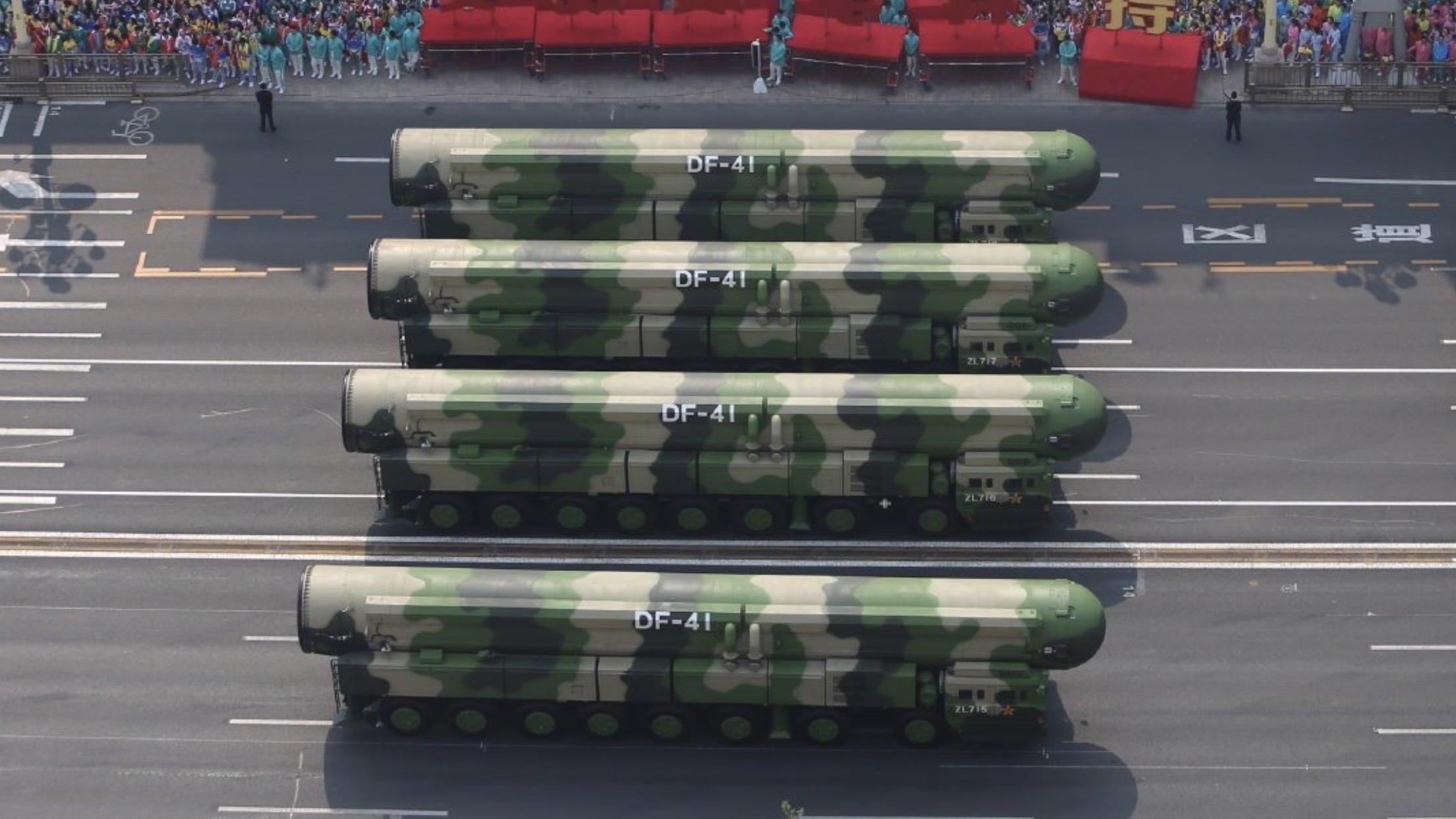 DF-41 Road-Mobile ICBMs on Parade