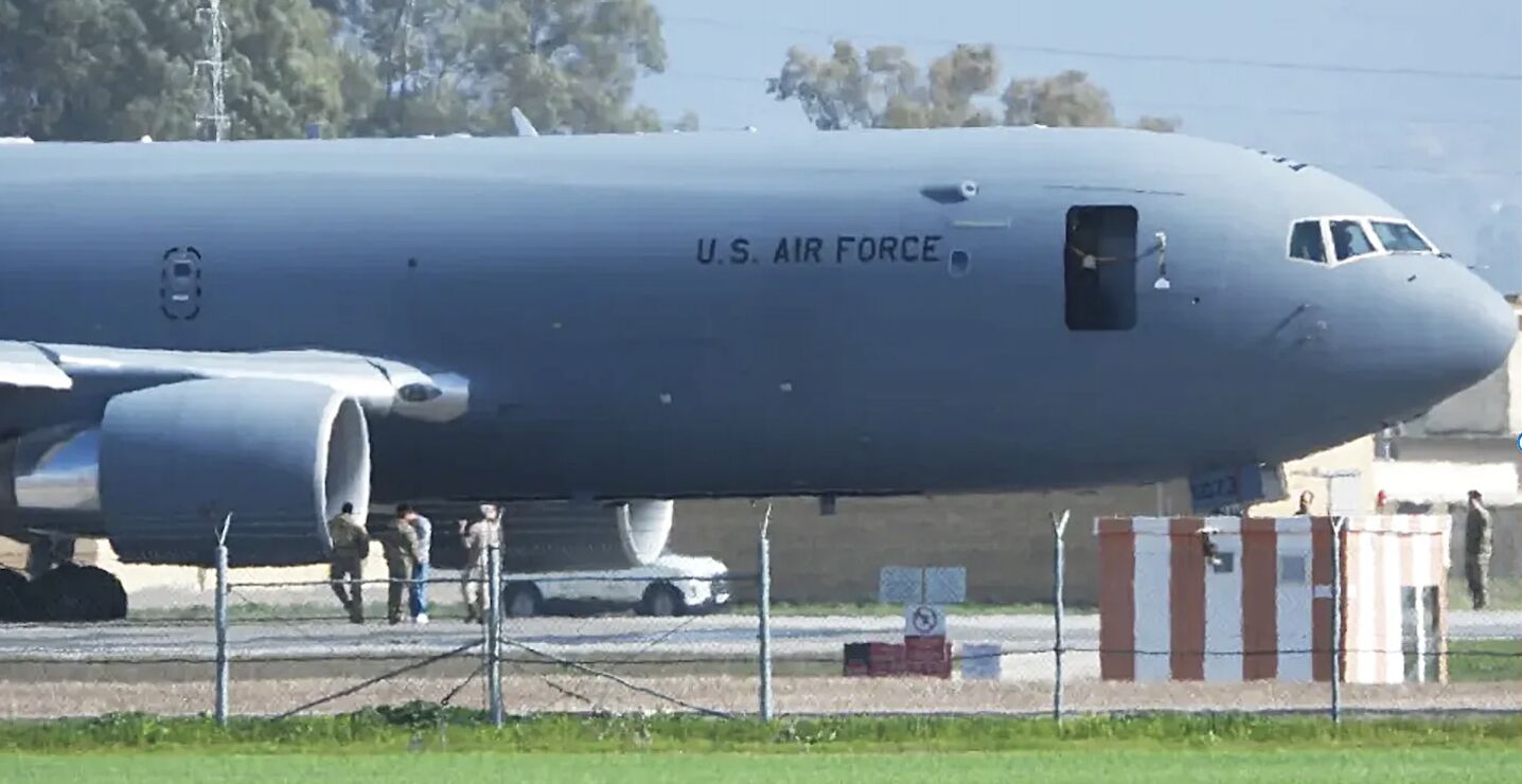 U.S. Air Force KC-46 Broken Down in Spain During Military Buildup Against Iran