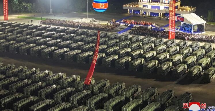 Delivery Ceremony For Launchers For 1,000 KN-24 Ballistic Missiles to North Korean Frontline Units Near the Demilitarised Zone