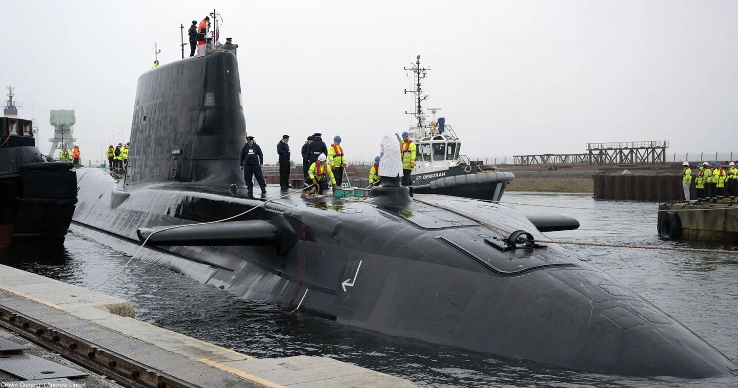 British Royal Navy Astute Class Submarine HMS Anson