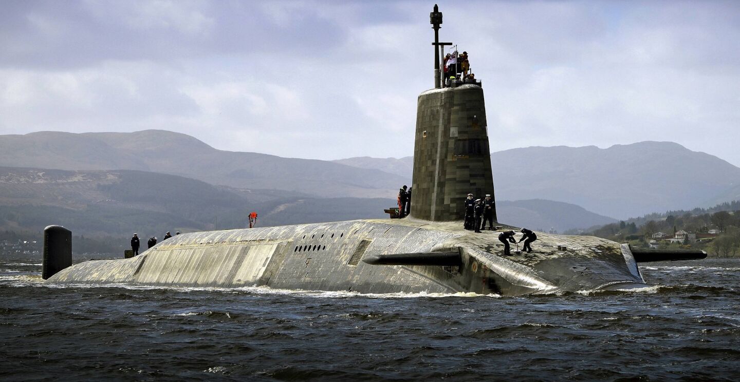 British Royal Navy Vanguard Class Ballistic Missile Submarine