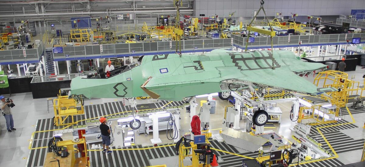 텍사스주 포트워스에서 생산 중인 F-35A