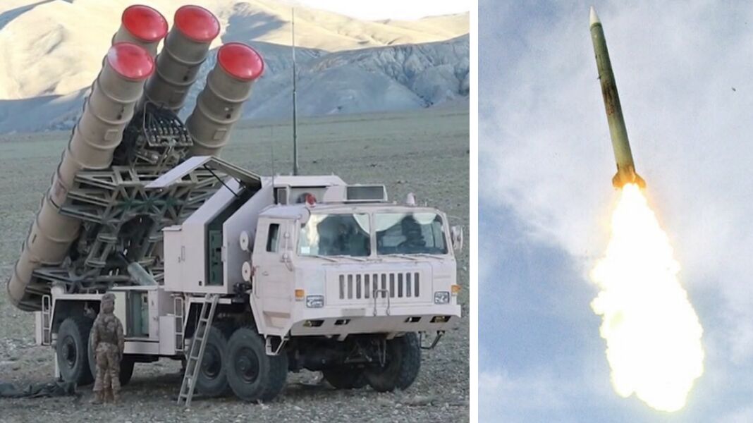 Launcher and Missile Launch From Chinese HQ-9 Long Range Air Defence System