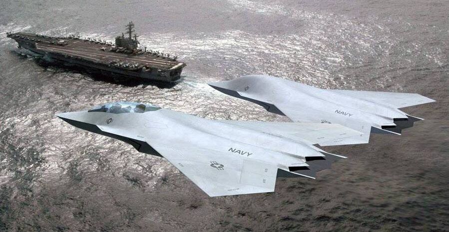 Older U.S. Navy F/A-XX Sixth Generation Fighters Artwork