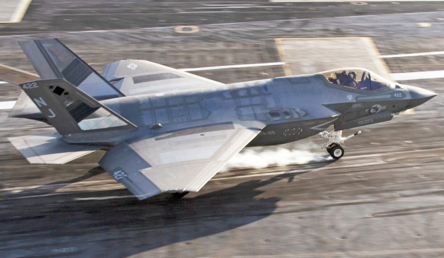 U.S. Navy F-35C on Carrier Deck