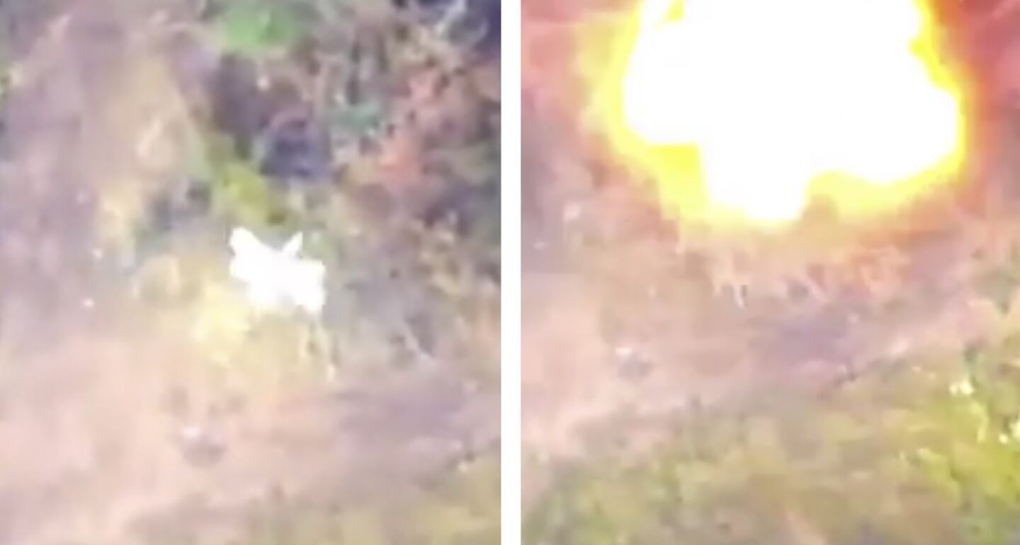 Lancet Drone Strike on U.S.-Supplied M777 Howitzer