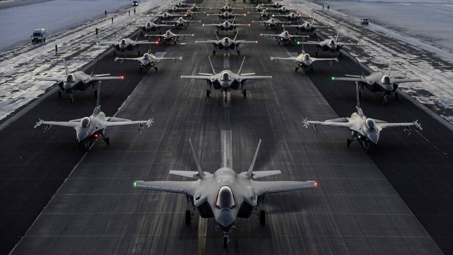 F-35 and F-16 Fighters