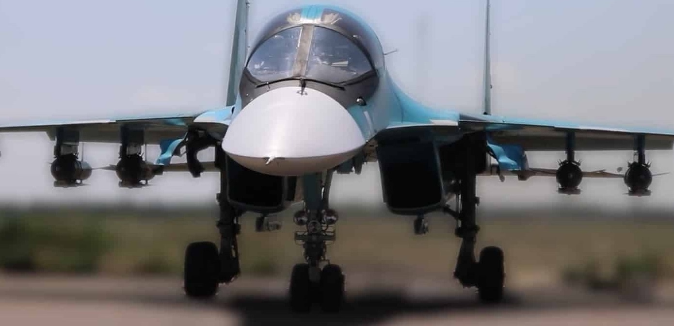 Su-34 with Four Glide Bombs