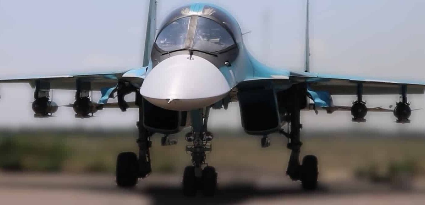 Su-34 with Four Glide Bombs