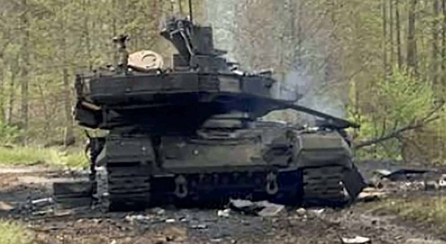 2022년 전투에서 파손된 T-90M