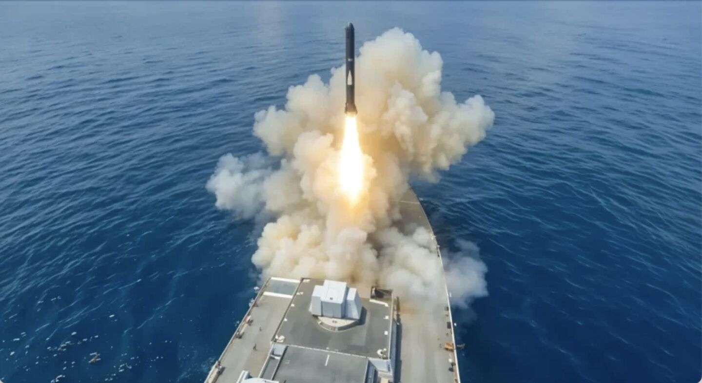 U.S. Navy Tomahawk Cruise Missile Launch Against Iran