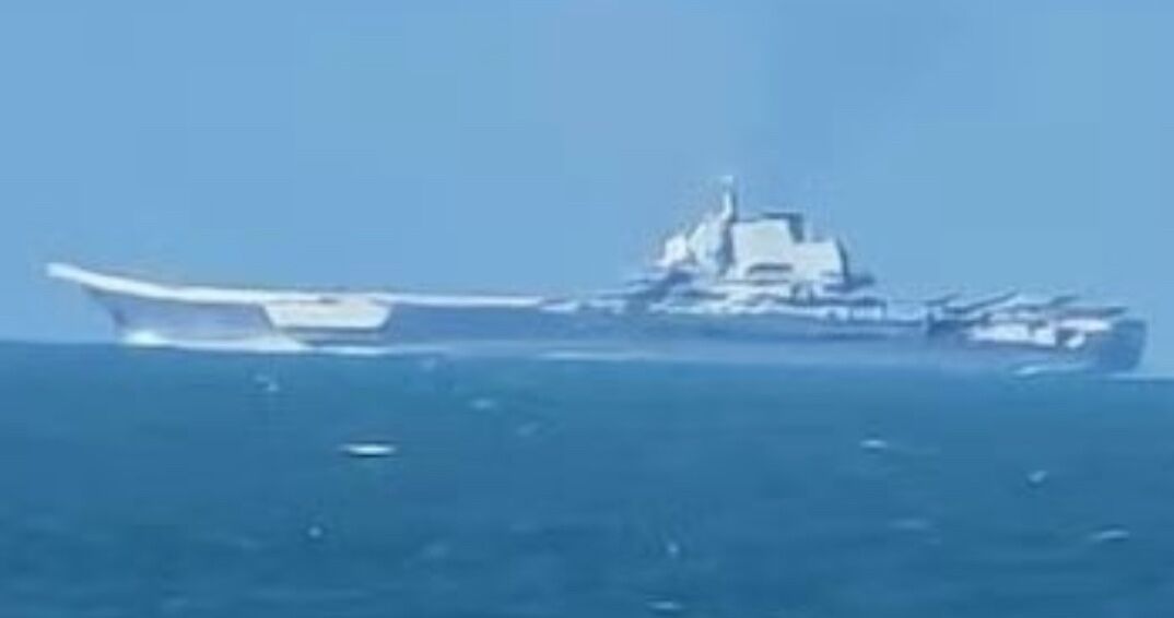 Chinese Carrier Liaoning During October 2025 Exercises