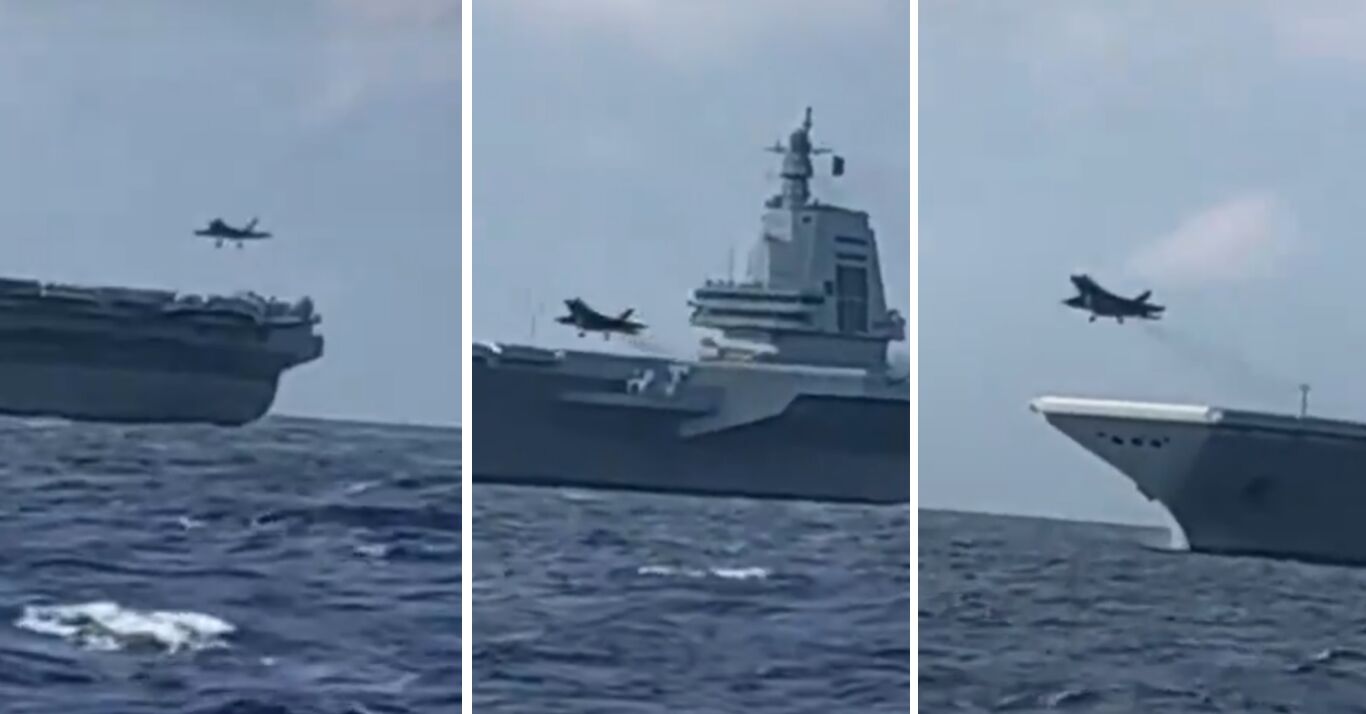 J-35 Fighter Conducts Touch-and-Go Landings on the Supercarrier Fujian in June 2026