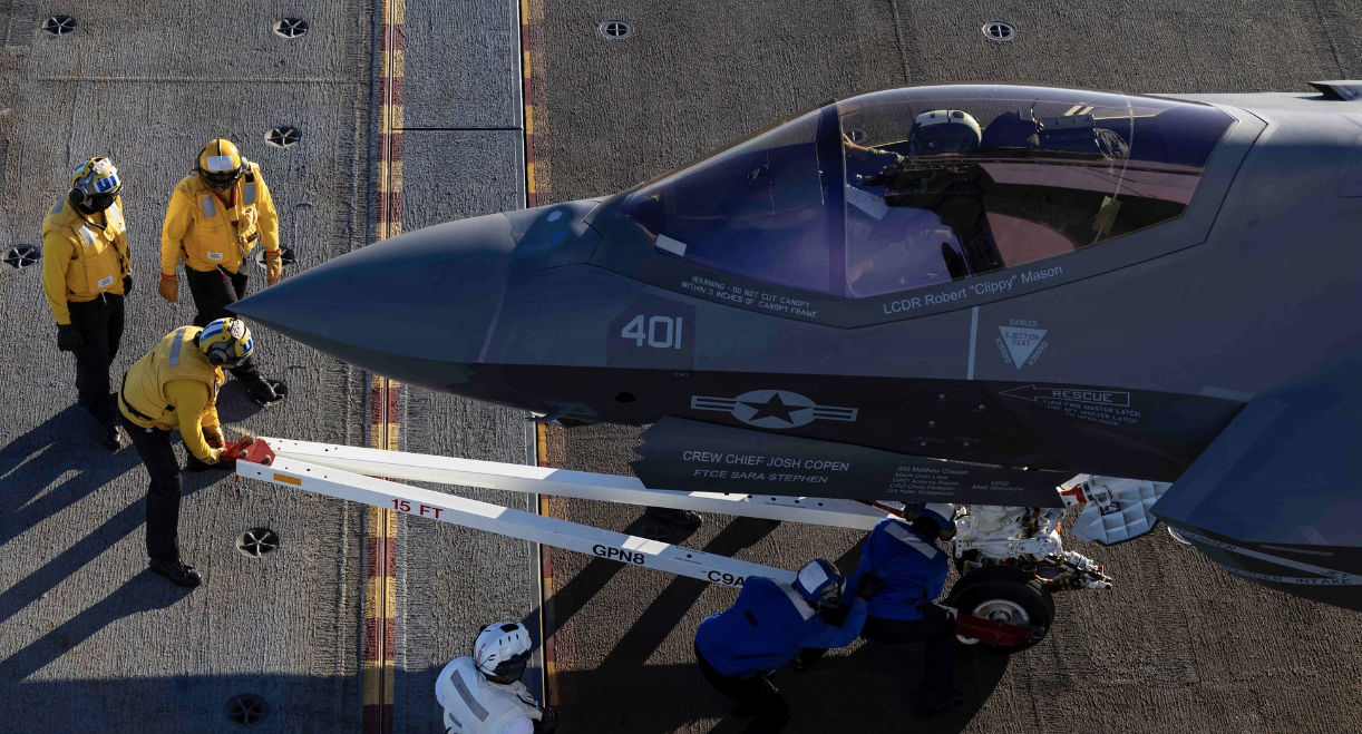 U.S. Navy F-35C on USS John F. Kennedy