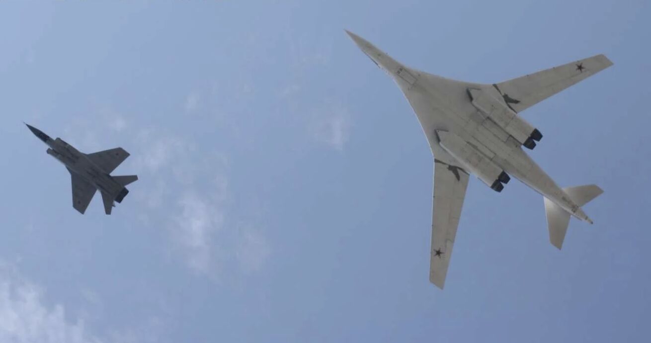 Tu-160 Bomber and MiG-31 Interceptor