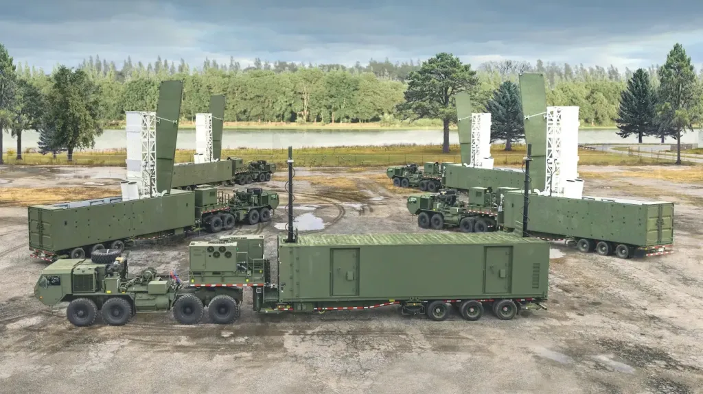 Battery Set of Four U.S. Army Typhon Launchers for Tomahawk and SM-6 Missiles