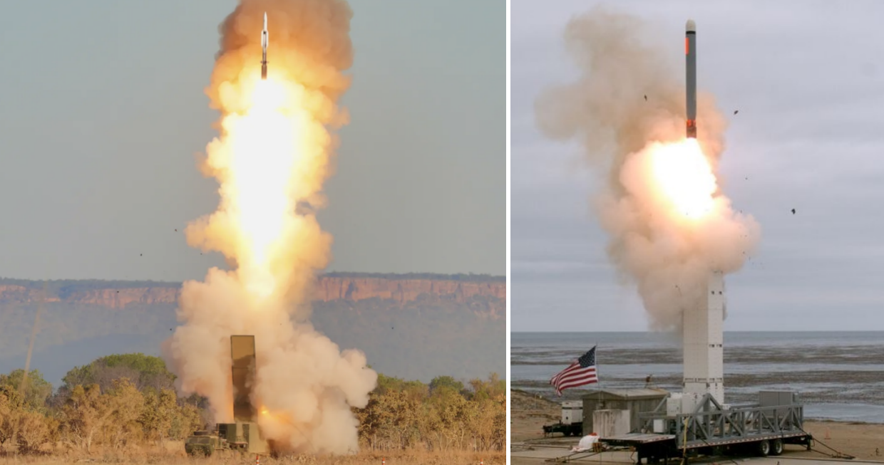 Battery Set of Four U.S. Army Typhon Launchers for Tomahawk and SM-6 Missiles