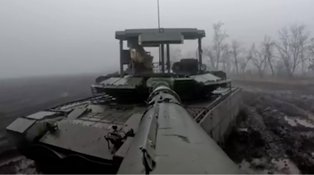 Newly Delivered Up-Armoured T-80BVM on the Frontlines in Zaporozhye in January 2023