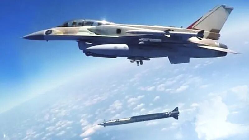 Israeli F-16 Launches Delilah Cruise Missile