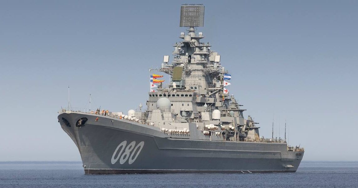 Russian Kirov Class Nuclear Powered Cruiser Admiral Nakhimov After Refurbishment
